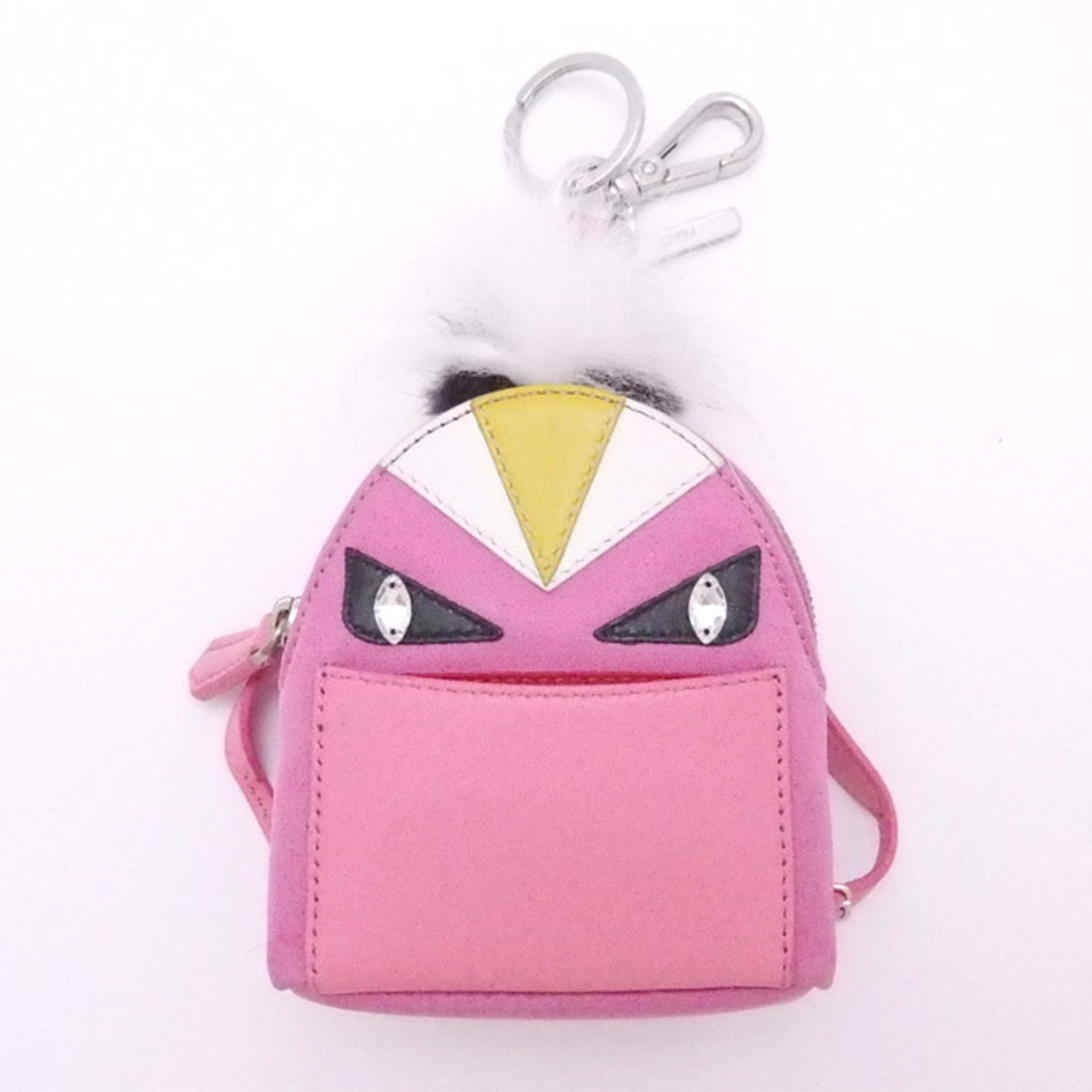 Fendi Pink Nano Baguette Charm with Chain | Consign of the Times ™